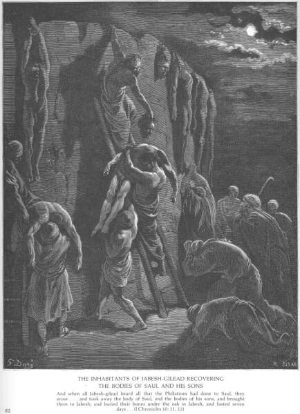 The Jabesh-Gileadites Recover the Bodies of Saul