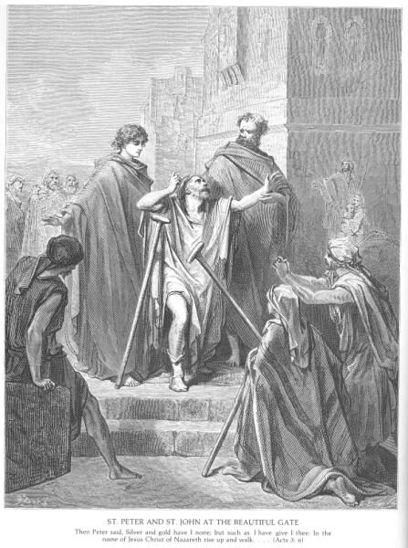 Peter and John at the Beautiful Gate