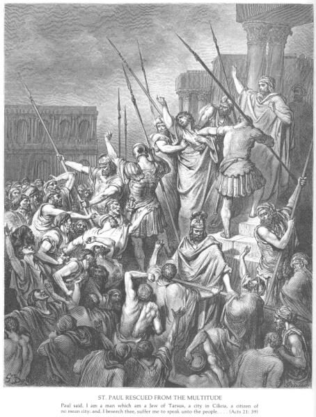 Paul Is Rescued from the Crowd