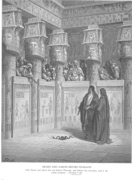 Moses and Aaron Before Pharaoh