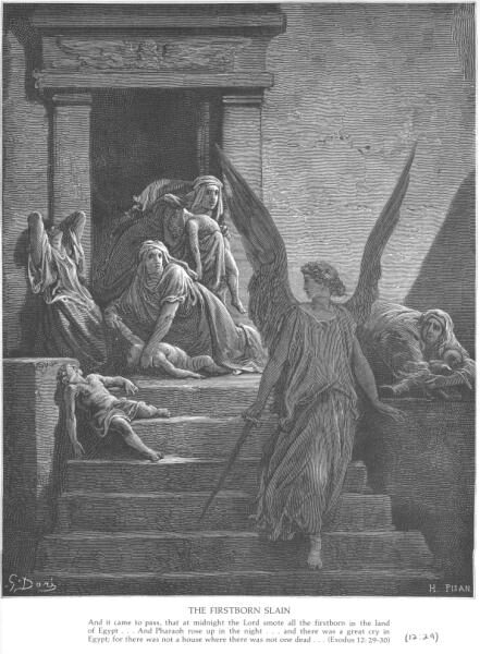 The Firstborn Egyptians Slain