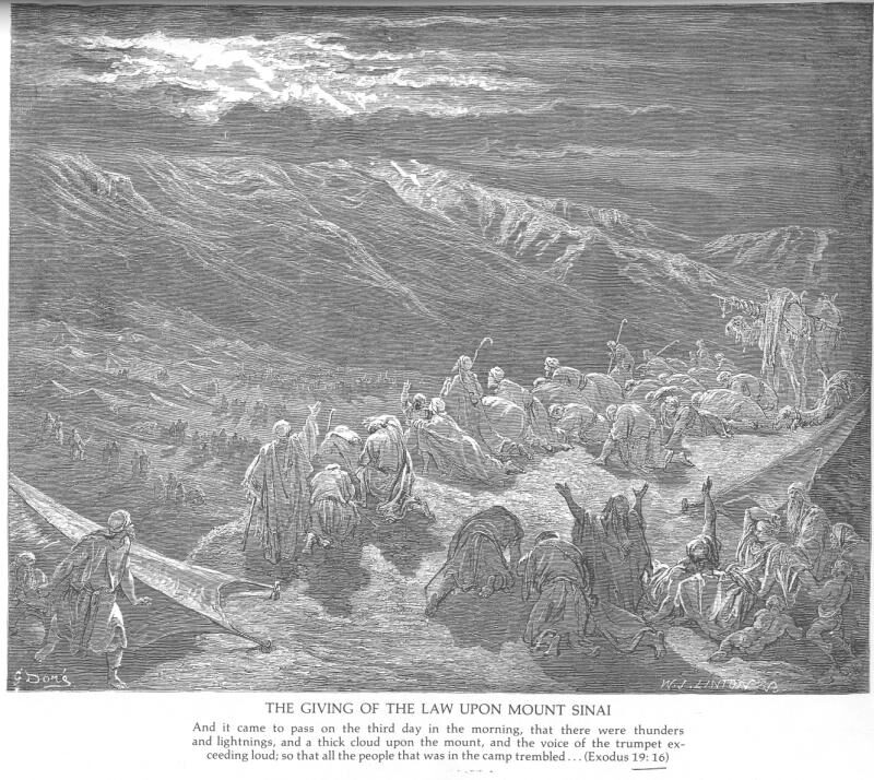 The Giving of the Law on Mount Sinai