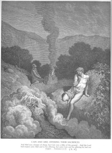 Cain and Abel Offer Sacrifices