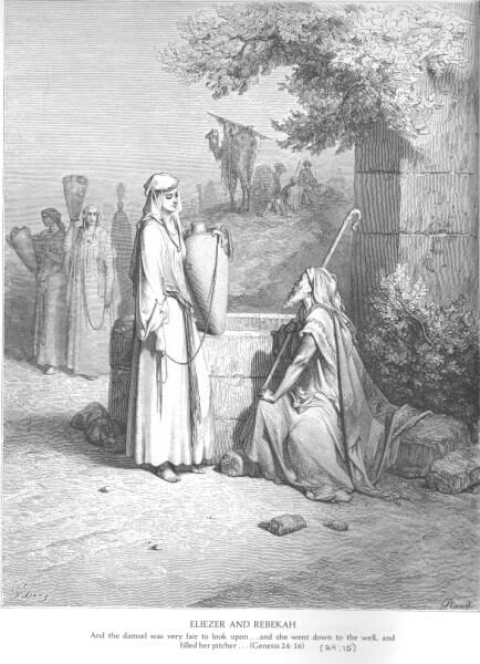 Eliezer and Rebekah at the Well