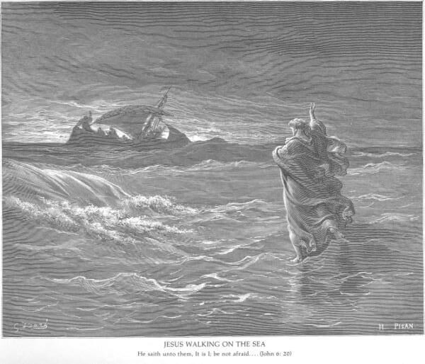 Joseph Leads Mary and Jesus into Egypt