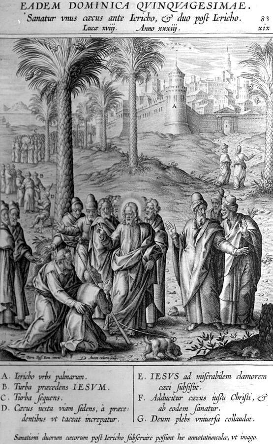 Blind Men Healed Before and After Jericho